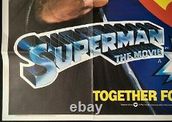 Superman 1+2 Double Bill Original Quad Movie Poster Christopher Reeve