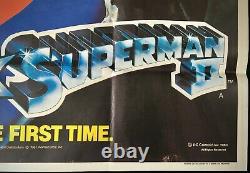 Superman 1+2 Double Bill Original Quad Movie Poster Christopher Reeve