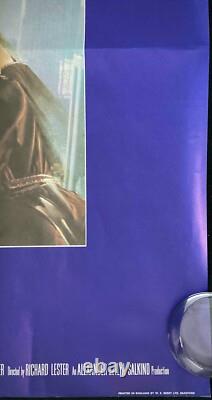 Superman II ORIGINAL Quad Movie Poster Christopher Reeve Gene Hackman 1980