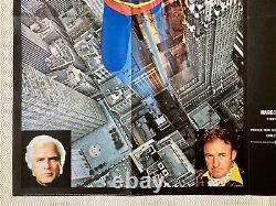 Superman Original 1978 Movie Quad Poster Christopher Reeve Marlon Brando Hackman