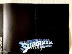 Superman Original 1978 Movie Quad Poster Christopher Reeve Marlon Brando Hackman