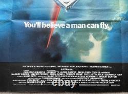 Superman The Movie 1978 Advance UK Quad Cinema Poster Bob Peak