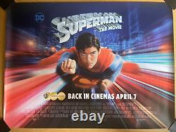 Superman The Movie Original UK Cinema Quad Poster Dc Comics 2023