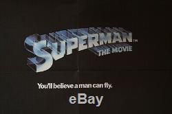 Superman the Movie UK Quad Cinema/Movie Poster