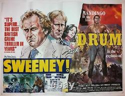 Sweeney/drum Original Uk Double Bill Quad Film Poster 1977