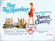 Sweet Charity Original Uk Quad Movie Poster 1969 Rolled