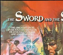 Sword and the Sorcerer Original Quad Movie Poster Albert Pyun Lee Horsley 1982