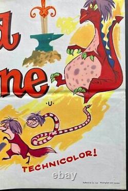 Sword in the Stone Original Quad Movie Cinema Poster Disney FIRST RELEASE 1963