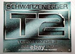 T2 TERMINATOR 2 (1991) original RARE advance UK quad movie poster SCHWARZENEGGER