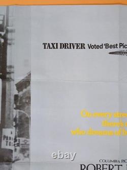 TAXI DRIVER (1976) excellent condition original UK quad poster Robert De Niro