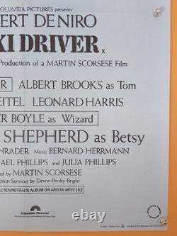 TAXI DRIVER (1976) excellent condition original UK quad poster Robert De Niro