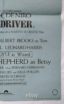 TAXI DRIVER (1976) original UK 1st release quad movie poster Robert De Niro