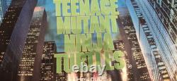 TEENAGE MUTANT NINJA TURTLES 1990 VERY RARE original quad poster 40x30