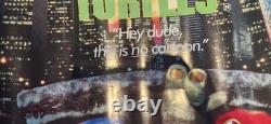 TEENAGE MUTANT NINJA TURTLES 1990 VERY RARE original quad poster 40x30