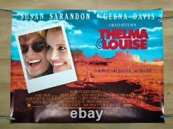 THELMA AND LOUISE (1991) rare ROLLED double-sided original UK quad movie poster