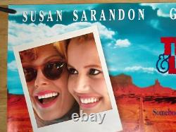 THELMA AND LOUISE (1991) rare ROLLED double-sided original UK quad movie poster