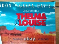 THELMA AND LOUISE (1991) rare ROLLED double-sided original UK quad movie poster