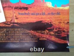 THELMA AND LOUISE (1991) rare ROLLED double-sided original UK quad movie poster