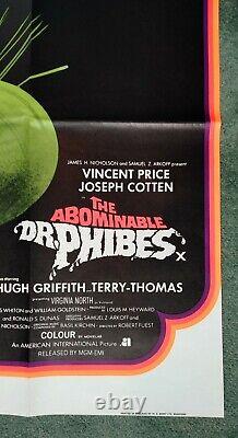 THE ABOMINABLE DR PHIBES (1971) original UK quad movie poster VINCENT PRICE
