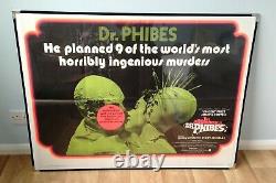 THE ABOMINABLE DR PHIBES (1971) original UK quad movie poster VINCENT PRICE