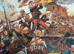 THE ALAMO (1960, RR1967) original UK quad poster John Wayne, Richard Widmark