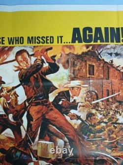 THE ALAMO (1960, RR1967) original UK quad poster John Wayne, Richard Widmark