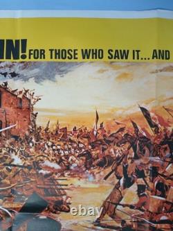 THE ALAMO (1960, RR1967) original UK quad poster John Wayne, Richard Widmark