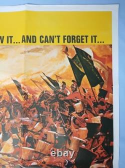 THE ALAMO (1960, RR1967) original UK quad poster John Wayne, Richard Widmark