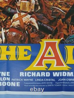 THE ALAMO (1960, RR1967) original UK quad poster John Wayne, Richard Widmark