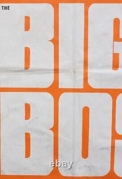 THE BIG BOSS 1971 original UK 1stR quad poster BRUCE LEE RARE