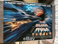 THE BLACK HOLE 1979 ORIG. BRITISH QUAD MOVIE POSTER 30x40 (VF) SCI-FI THRILLER