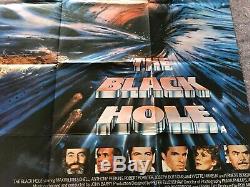 THE BLACK HOLE 1979 ORIG. BRITISH QUAD MOVIE POSTER 30x40 (VF) SCI-FI THRILLER