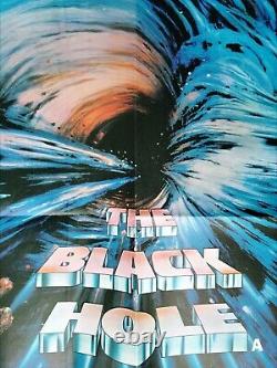 THE BLACK HOLE (1979) original UK quad movie poster Disney Sci-fi