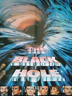 THE BLACK HOLE (1979) original UK quad movie poster Disney Sci-fi excellent cond