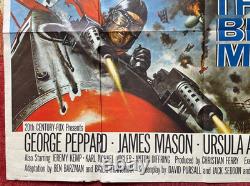THE BLUE MAX (1966) Original UK Quad World War One Movie Poster George Peppard