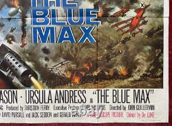 THE BLUE MAX (1966) Original UK Quad World War One Movie Poster George Peppard