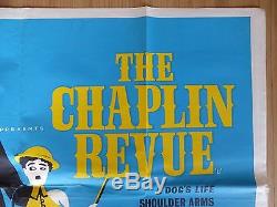 THE CHAPLIN REVUE (1959) original UK quad film/movie poster, Charlie Chaplin