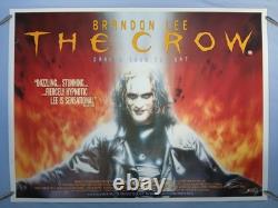 THE CROW (1994) rare original rolled 30x40 UK quad poster Brandon Lee