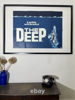 THE DEEP rare Vintage 1977 Original Movie Poster UK Quad 30x40 Nick Nolte Bisset