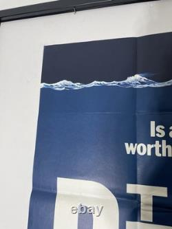 THE DEEP rare Vintage 1977 Original Movie Poster UK Quad 30x40 Nick Nolte Bisset