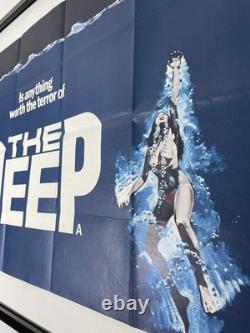 THE DEEP rare Vintage 1977 Original Movie Poster UK Quad 30x40 Nick Nolte Bisset