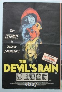 THE DEVILS RAIN / VAMPYRES DOUBLE BILL Vintage UK Quad Poster 1974