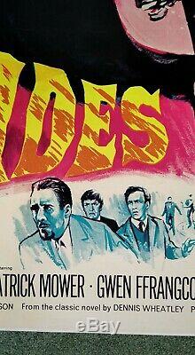 THE DEVIL RIDES OUT (1968) original UK quad movie poster LinenBd HAMMER HORROR