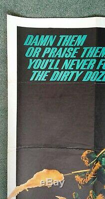 THE DIRTY DOZEN (1967) original UK quad movie poster-1st RELEASE- Marvin Bronson