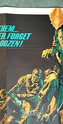 THE DIRTY DOZEN (1967) original UK quad movie poster-1st RELEASE- Marvin Bronson