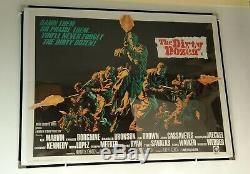 THE DIRTY DOZEN (1967) original UK quad movie poster-1st RELEASE- Marvin Bronson