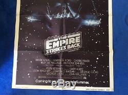 THE EMPIRE STRIKES BACK Original USA Quad Movie Poster Advance One Sheet