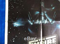 THE EMPIRE STRIKES BACK Original USA Quad Movie Poster Advance One Sheet