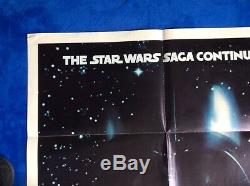 THE EMPIRE STRIKES BACK Original USA Quad Movie Poster Advance One Sheet