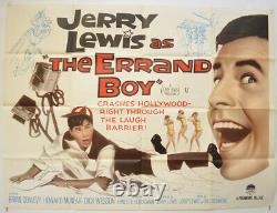 THE ERRAND BOY (1961) Original Cinema Quad Movie Poster Jerry Lewis